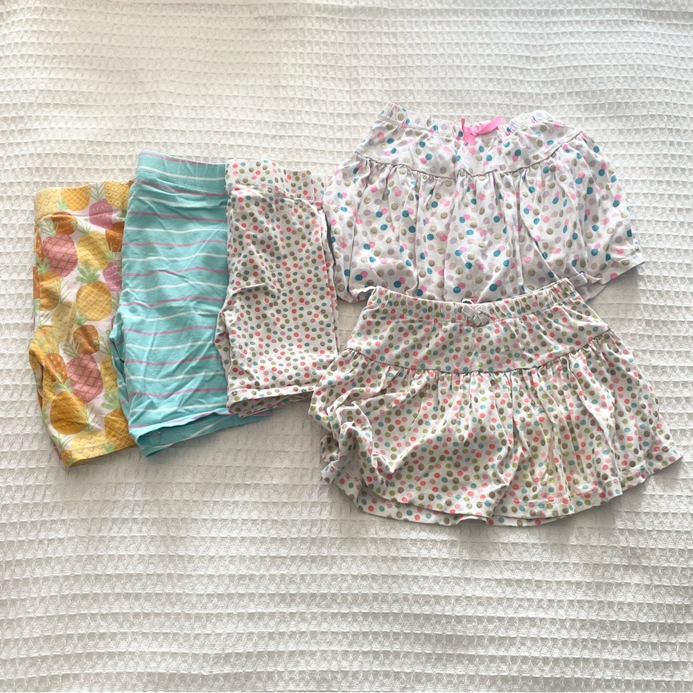 Girls colorful Skorts and Shorts bundle size 7-8